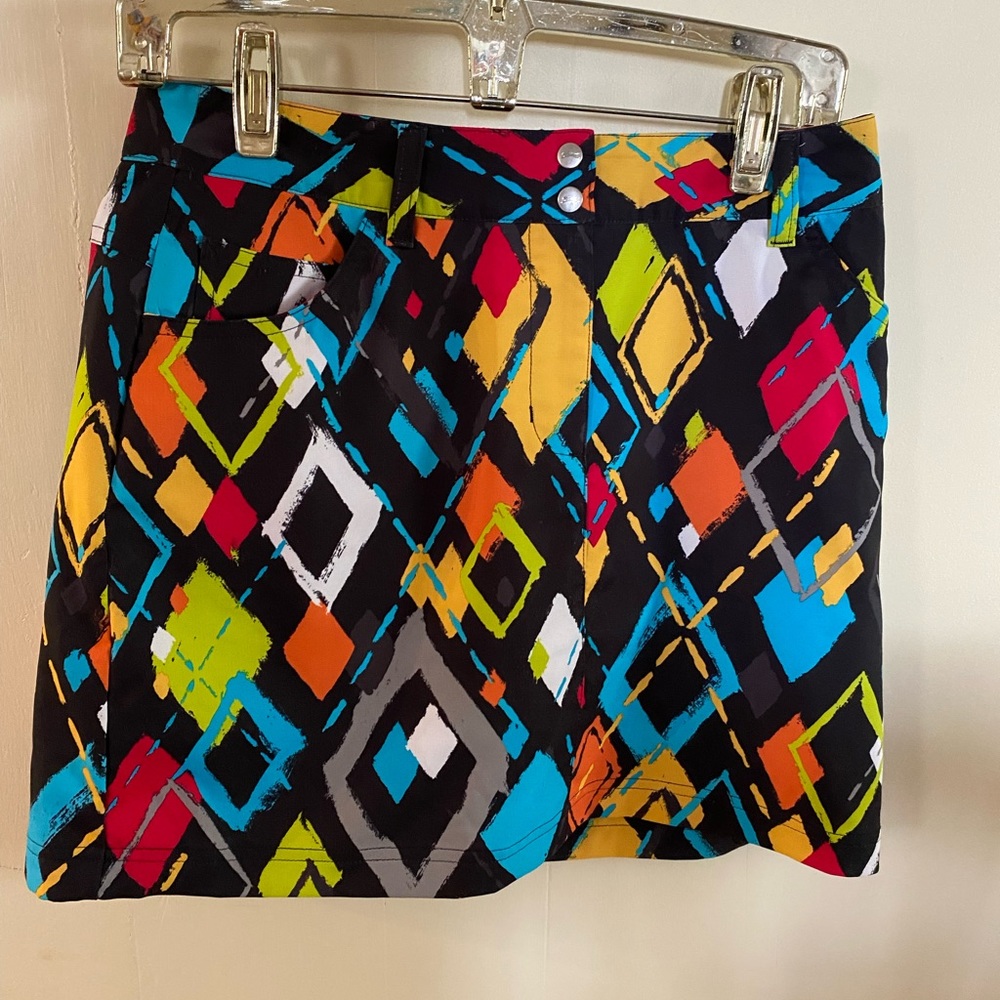 ❤️SLAZENGER⛳️ GOLF SPORT SKORT SIZE 2 NEW no tags COOL ABSTRACT PATTERN